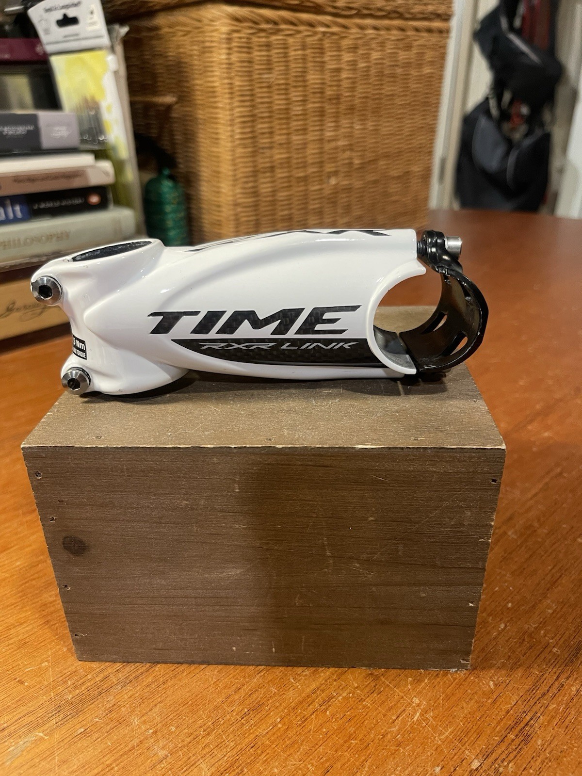 Time RXR Link White 100mm Carbon 31.8mm Stem 1 1/8″