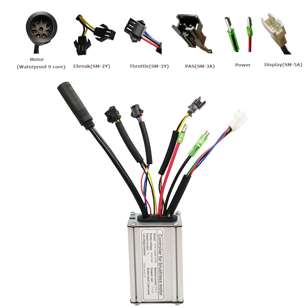 48V 36V 15A Controller For 250W 350W Brushless Motor Ebike Electric Bicycle