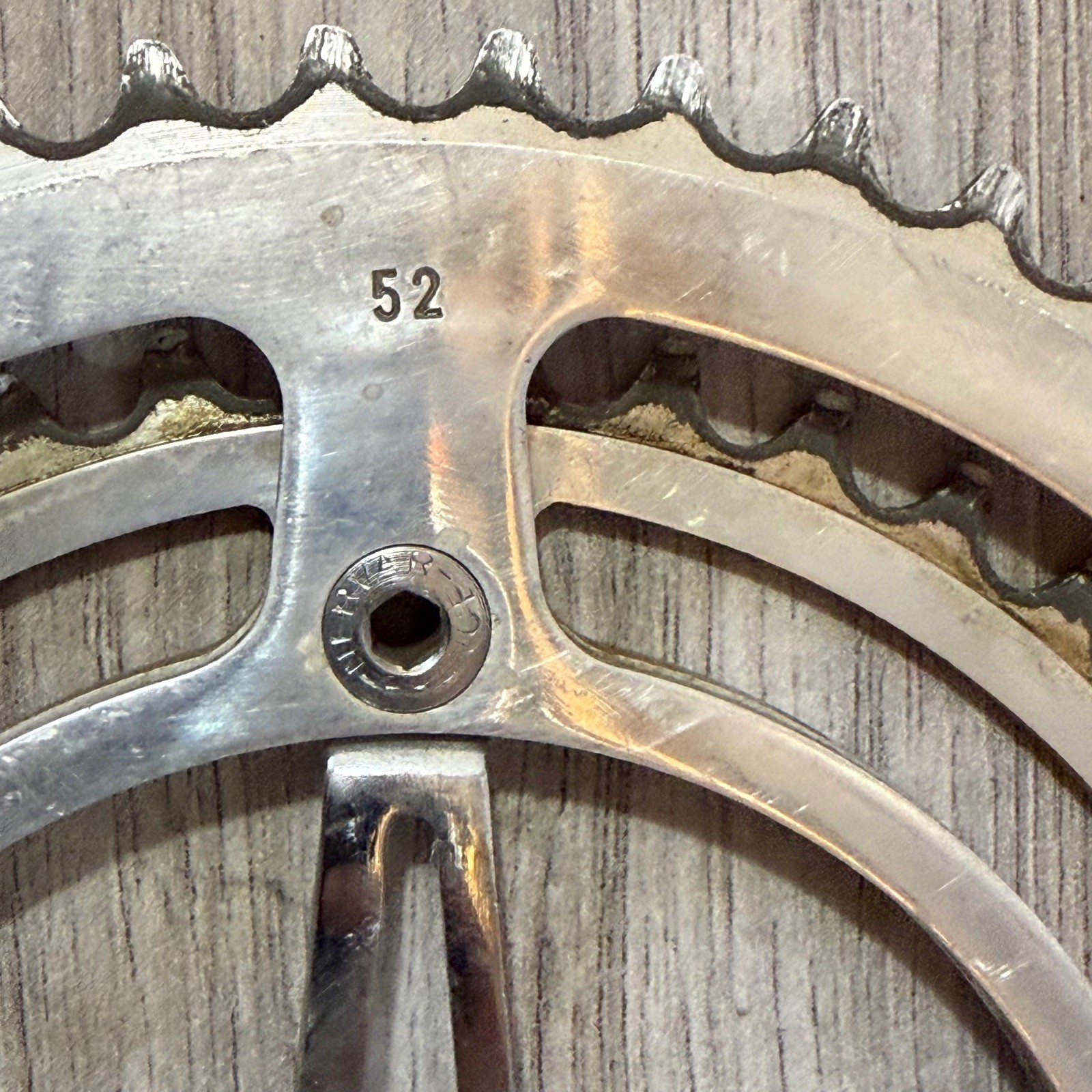 Vintage Nervar Sport Crankset BSA English 170 Double 52 42 FRENCH THREAD