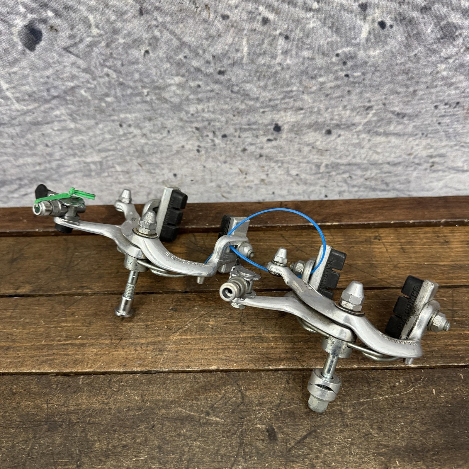 Vintage Dia-Compe 500 Center Pull Caliper Brakes Set QR Silver F/R Touring Bike