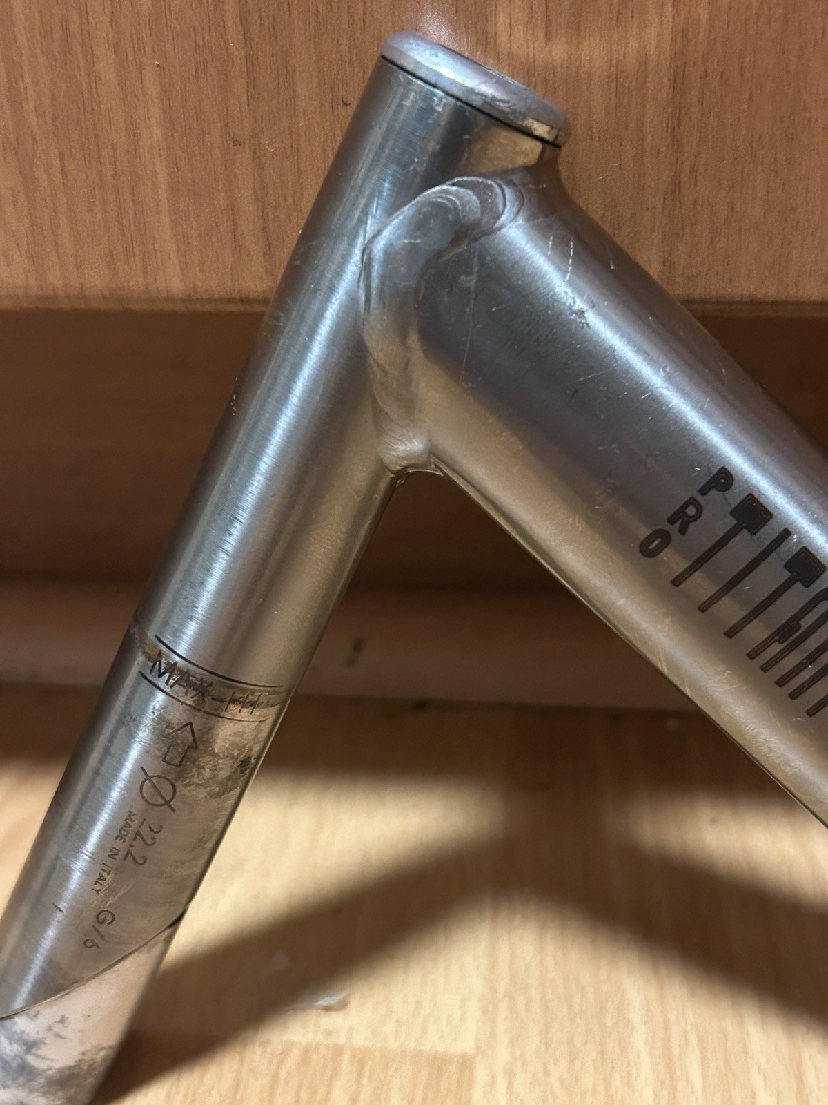 Vintage 90s 3T Pro Titanium Corsa 1″ Threaded Quill Stem 130mm 25.8 3ttt Ti 22.2