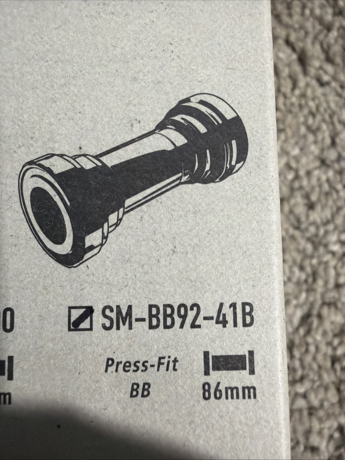 Shimano Dura-Ace 86.5mm Press-Fit Bottom Bracket – Black SM-BB92-41B