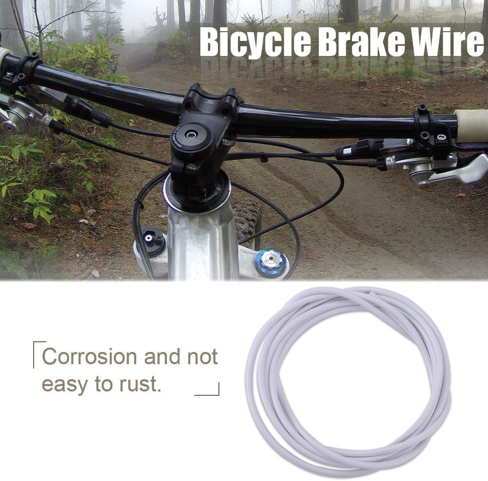 Durable White Bike Brake Cable Housing – 3 Meters for Road & Mountain Bikes