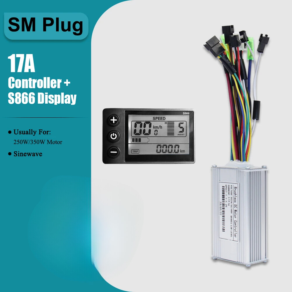 Three-Mode Sine Wave 36/48V 17/26/30/40A Controller with LCD Display E-bicycle