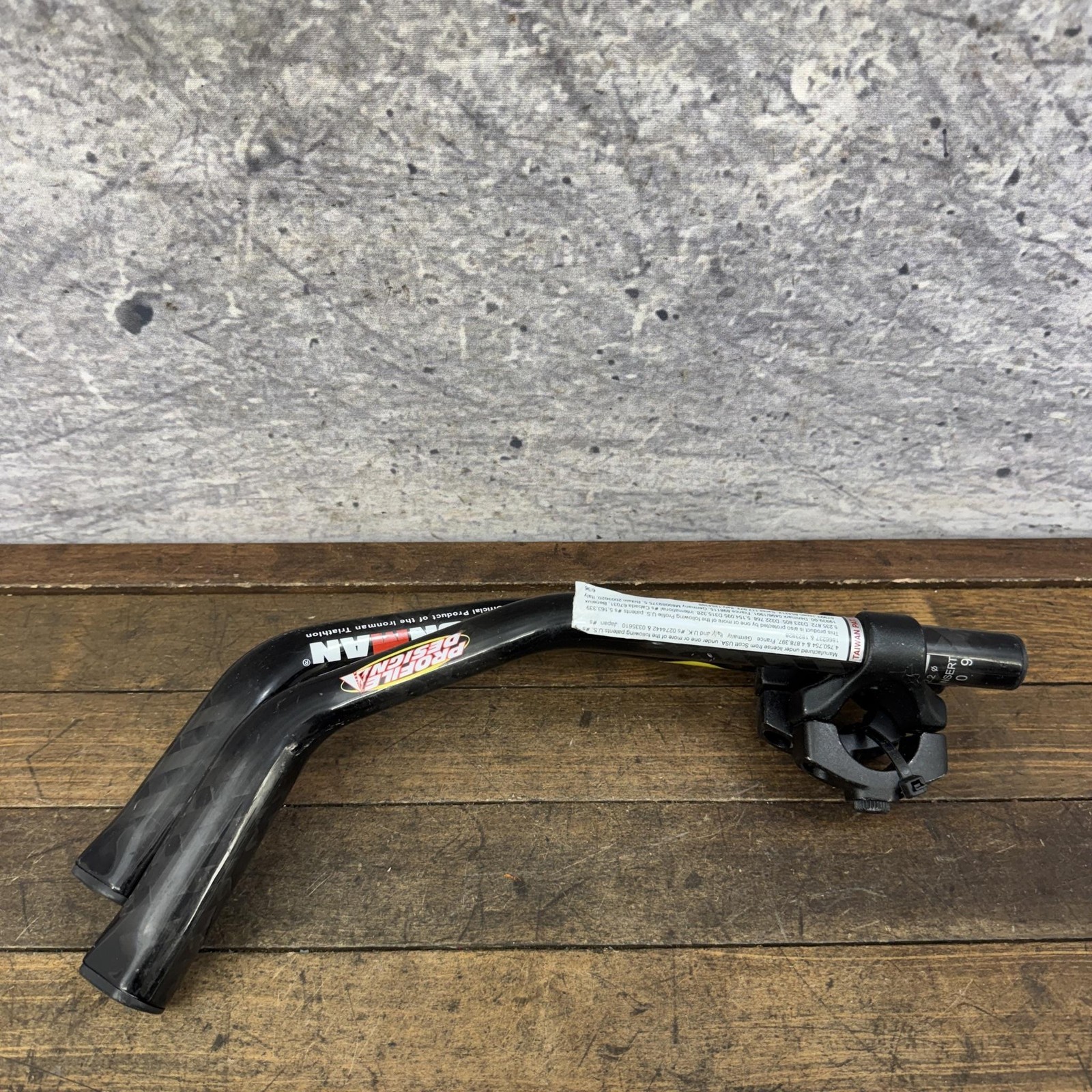 Profile Design Carbon Stryke Aerobar 31.8 Clamp Black Ironman TT Tri Bar Bike