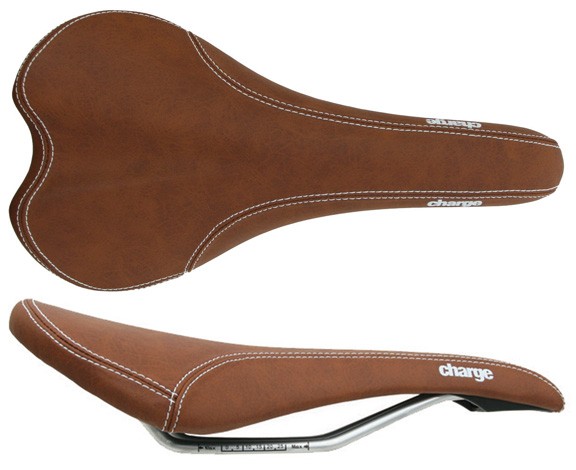 Charge Bikes Spoon Saddle, CrMo, Dk Brown