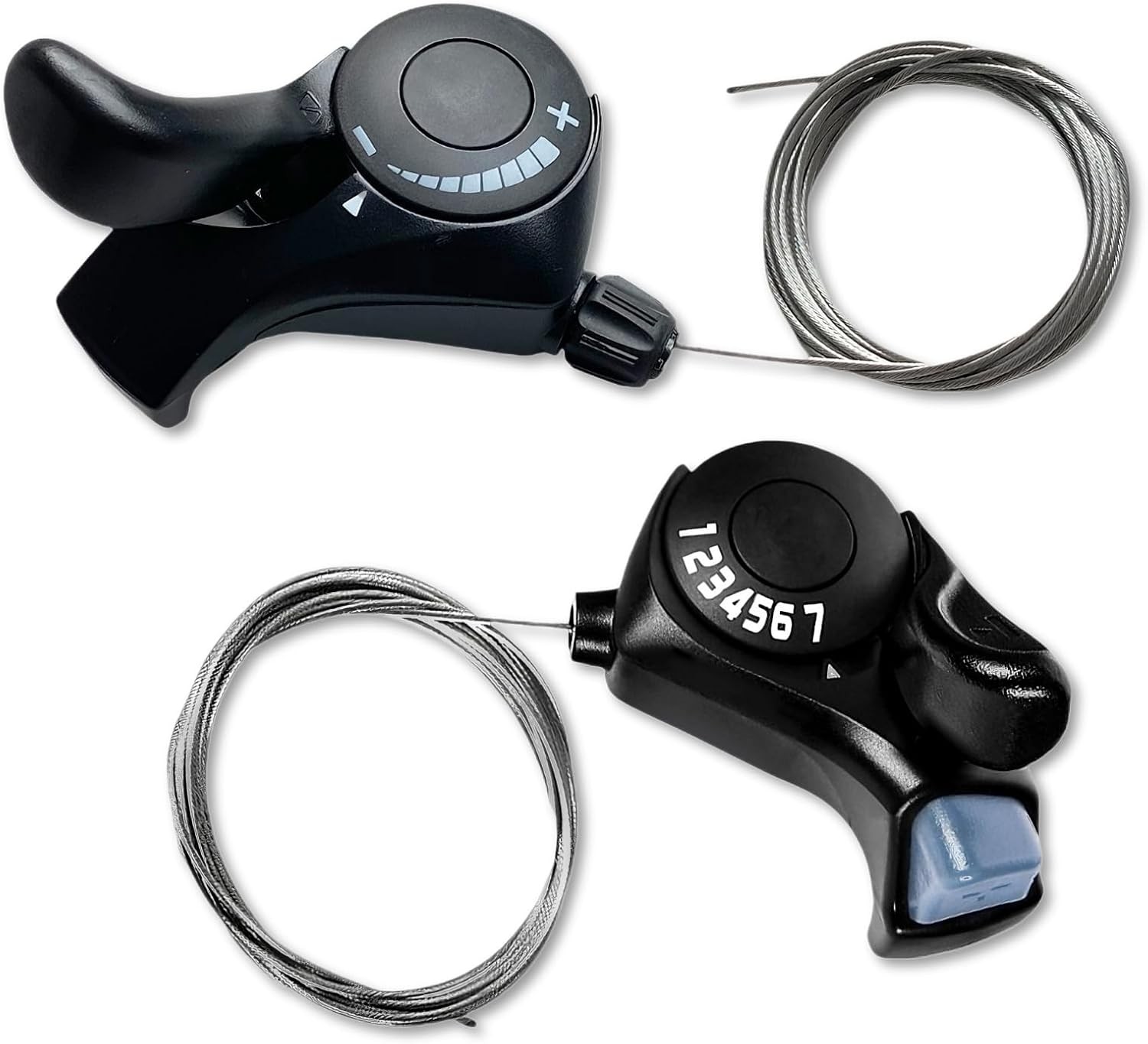 7 Speed Thumb Shifter Set Pair 3×7 RX21 TX-30 Lever Index Gear Shifter