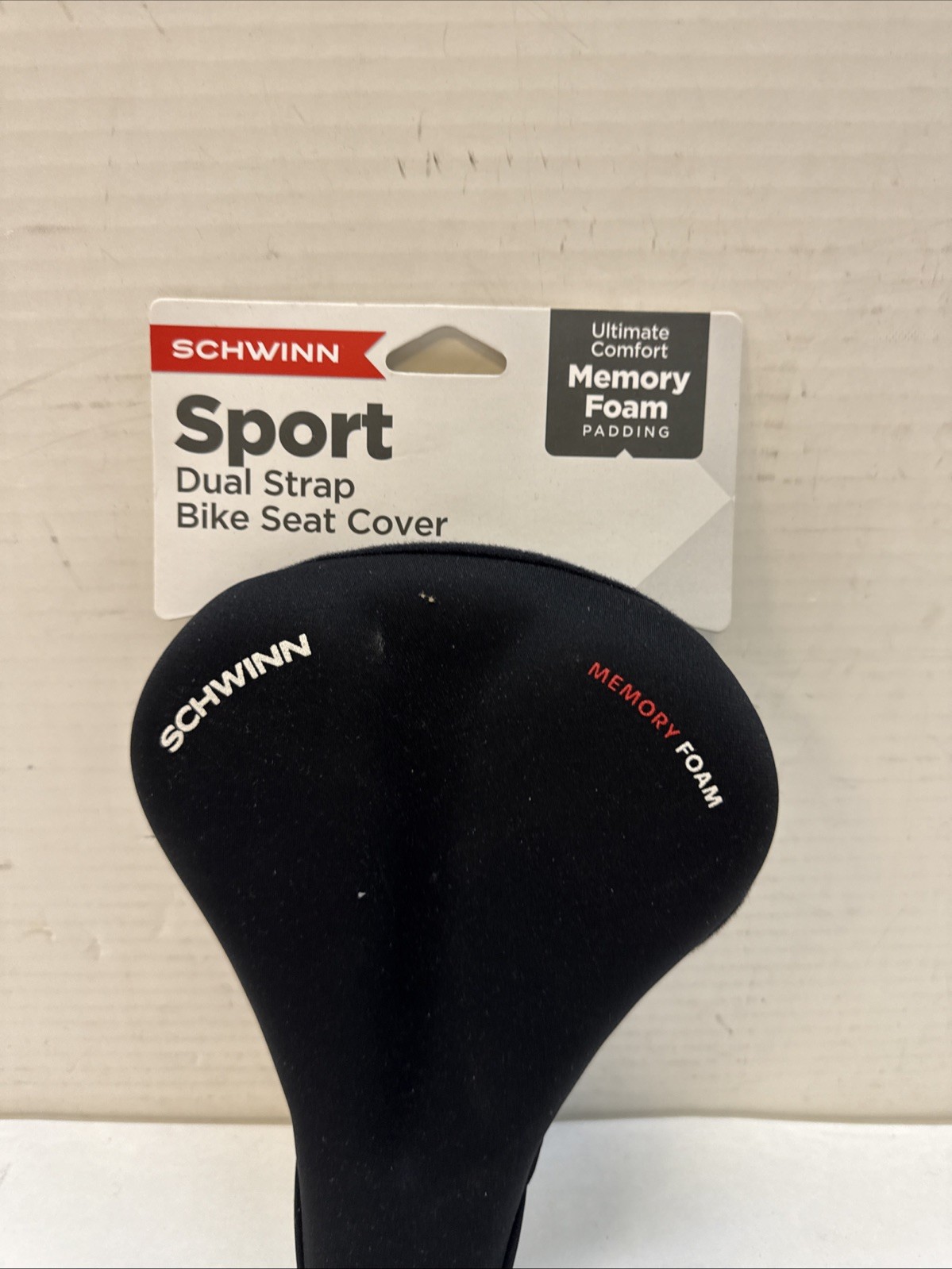 SCHWINN COMFORT BIKE SPORT SEAT COVER SPORT MEMORY FOAM PADDING – BLACK