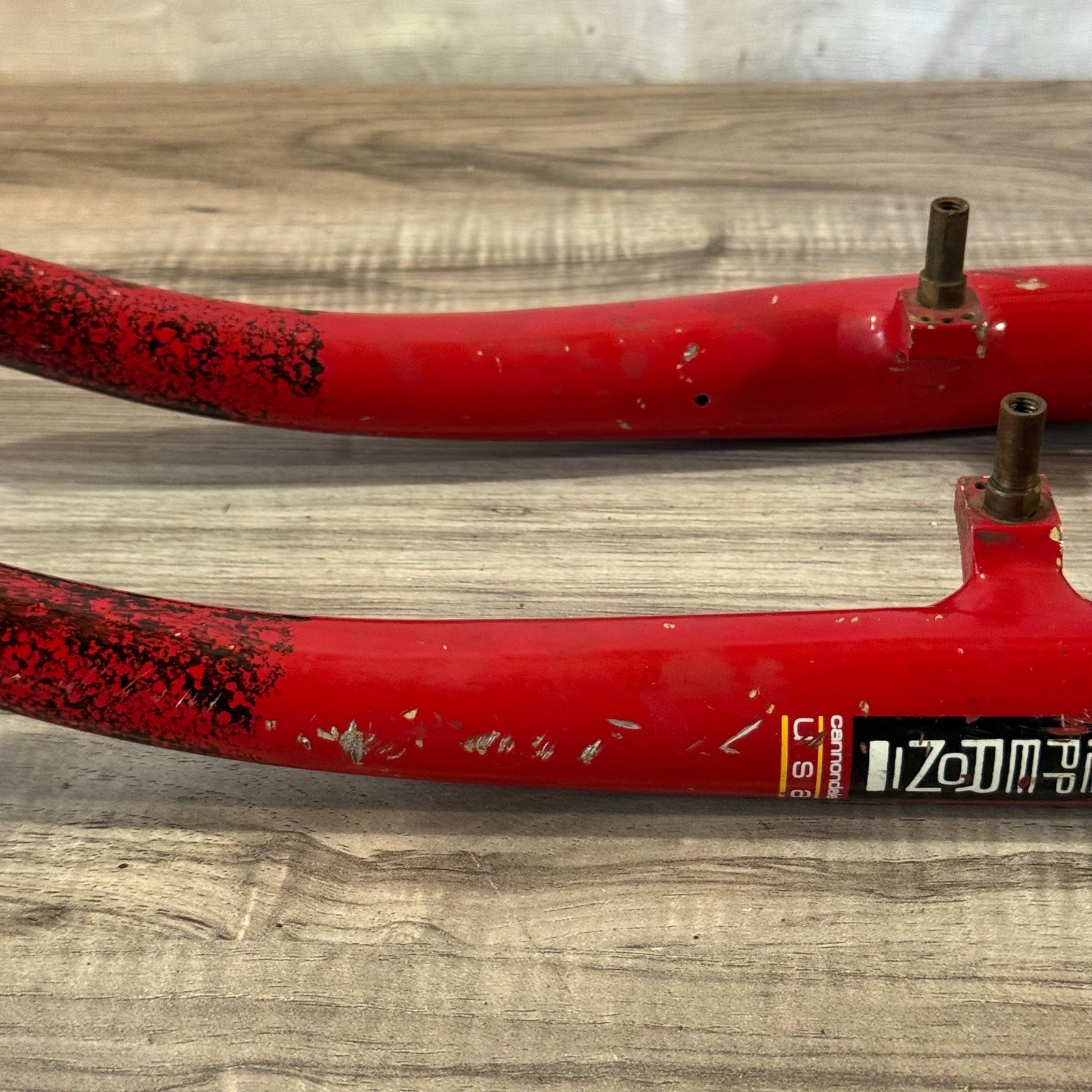 Vintage Cannondale Pepperoni 1 1/4 Threaded Steel Steerer Red 137mm 26