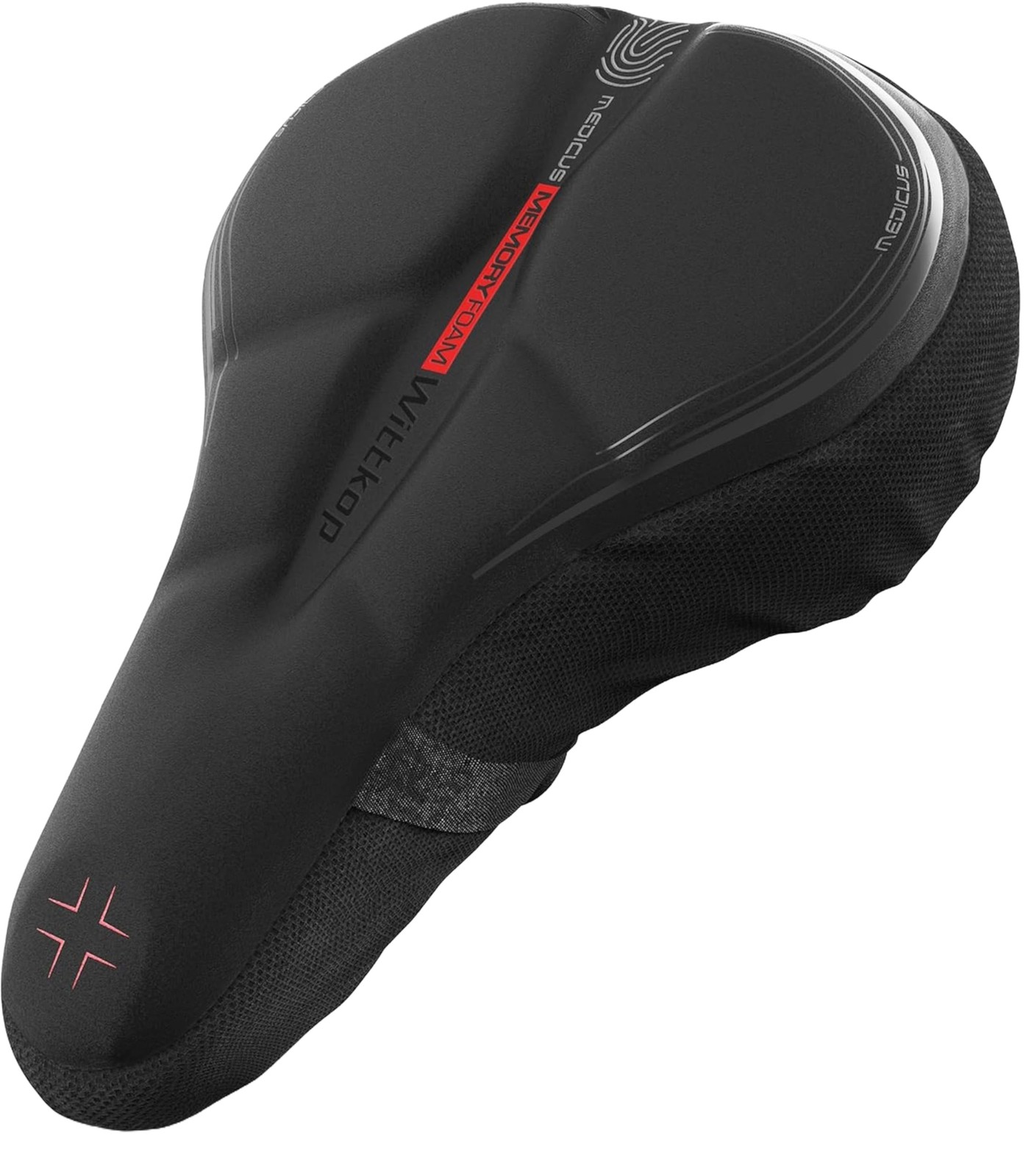WITTKOP Bike Seat Cushion Made of Comfy Memory Foam I Bike seat Cover for Men…