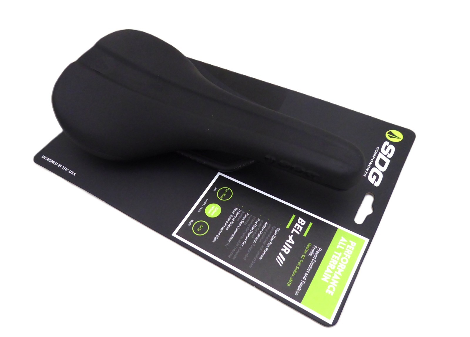 SDG Bel-Air V3 Air Foam Saddle, Lux-Alloy Rails, Black