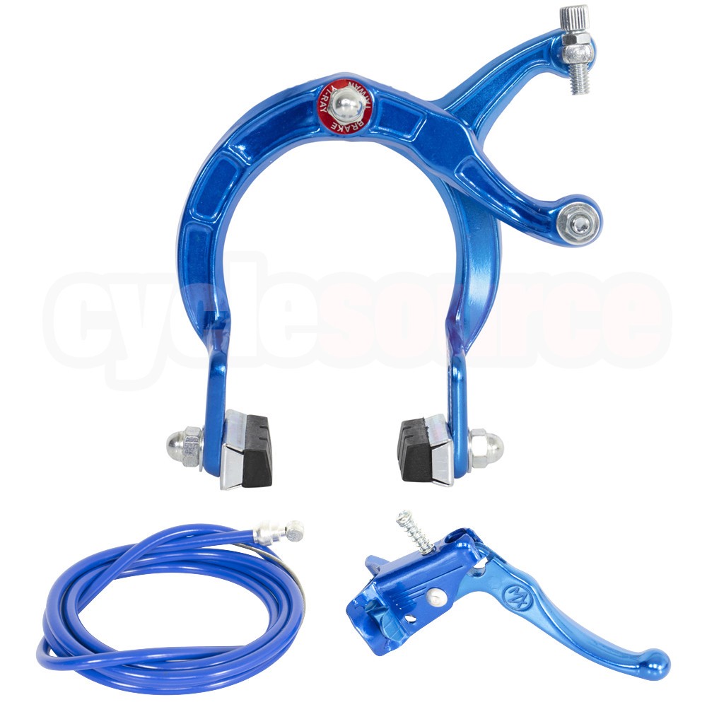 ENIX BMX Brake FRONT & REAR SET Alloy BLUE Bike Bicycle Caliper Cable Lever
