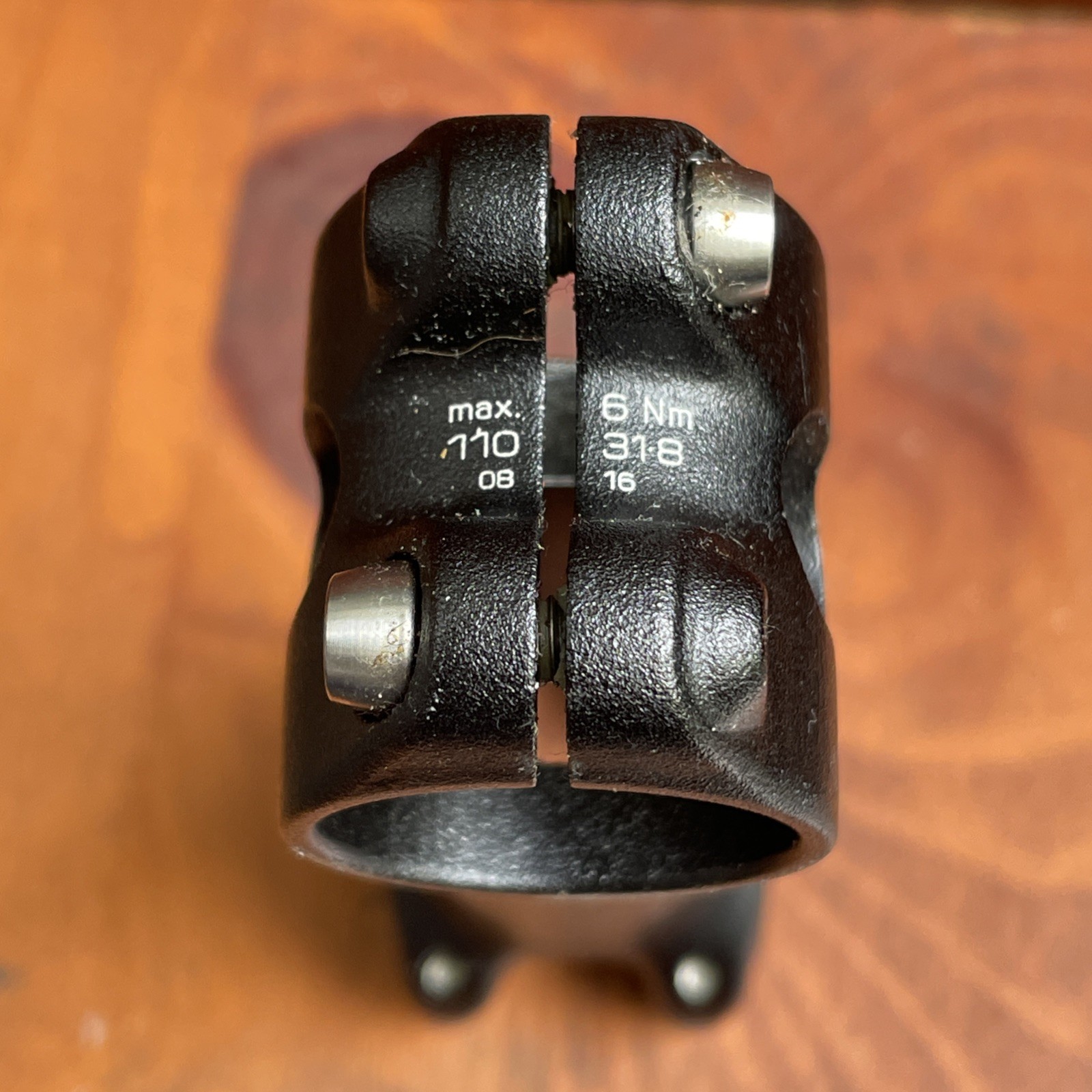 Syntace F109 Threadless ROAD Stem 110mm x 31.8mm x 6° BLACK w/ 4mm hardware VGC!