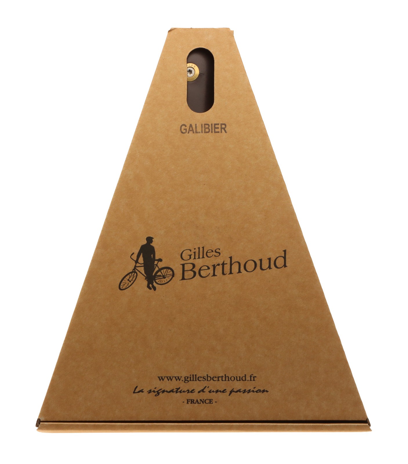 Gilles Berthoud Galibier Saddle Titanium Rails Hard Leather Cover Black NEW NOS
