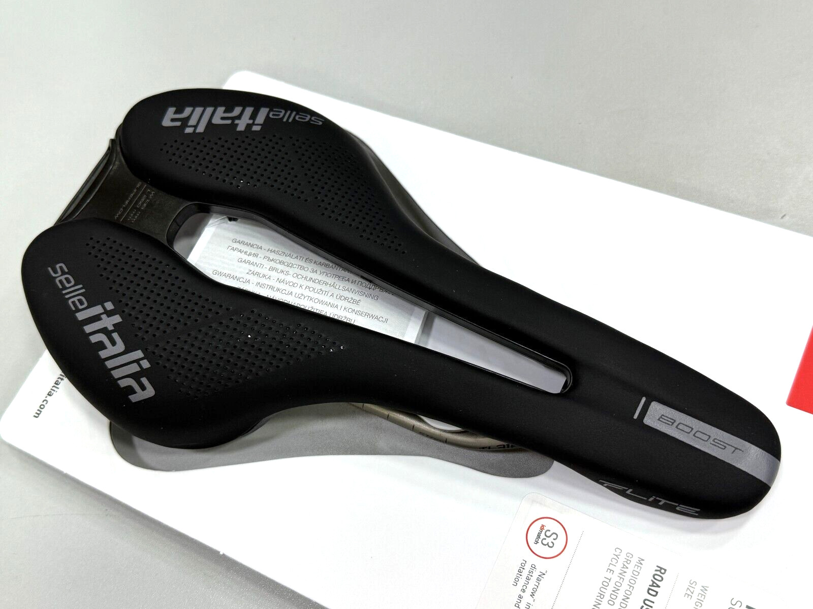 Selle Italia Flite Boost Superflow S3 (135X248mm) Ti316 Rail Saddle (Black)