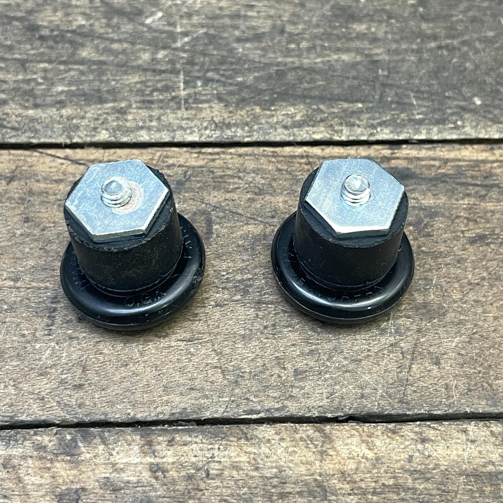 Vintage OGK Handlebar Bar End Plugs Black NOS Pair Japan 18mm Bike 70s 80s