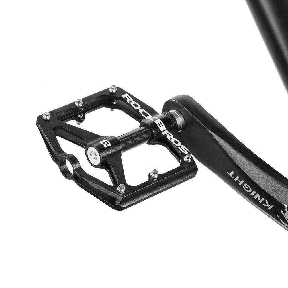 RockBros Bicycle Road Mountain Bike Pedals Carbon Fiber Sealed Bearings Aluminum