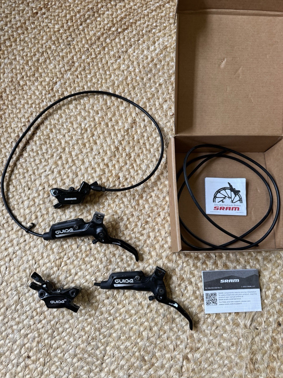 SRAM Guide RE 4-Piston Hydraulic Disc Brake Set Used Commencal Meta SX Takeoff