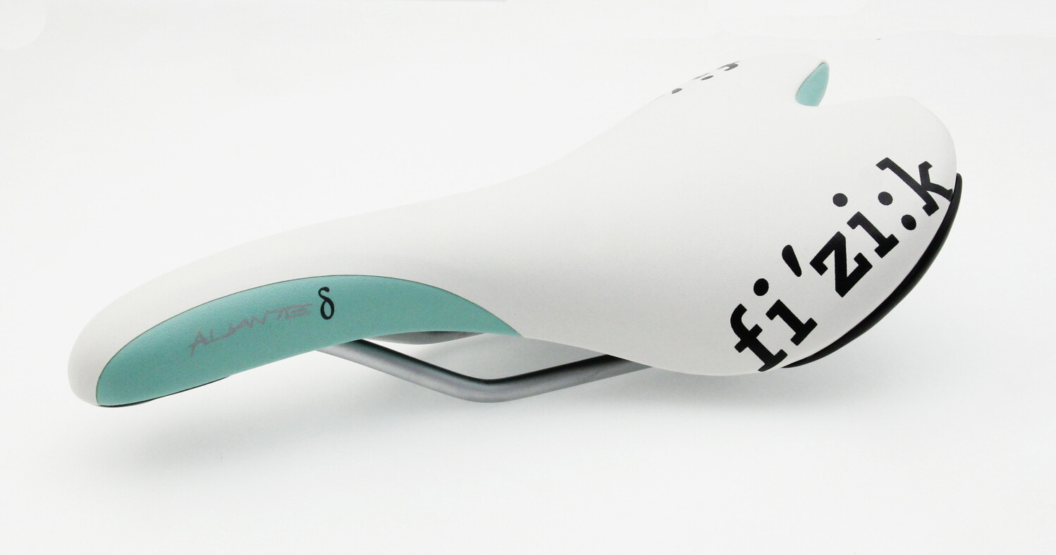 Fizik Aliante Road MTB eBike Cycle Saddle Manganese-rails Seat White&Tiffany