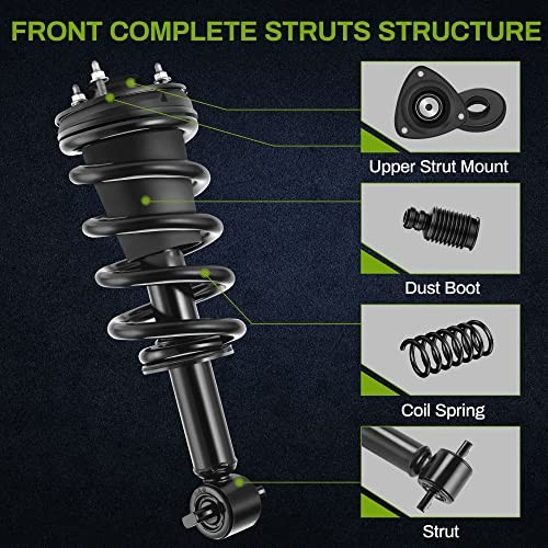 Front Pair Complete Quick Struts Rear Shock Absorber 07-13 front&rear