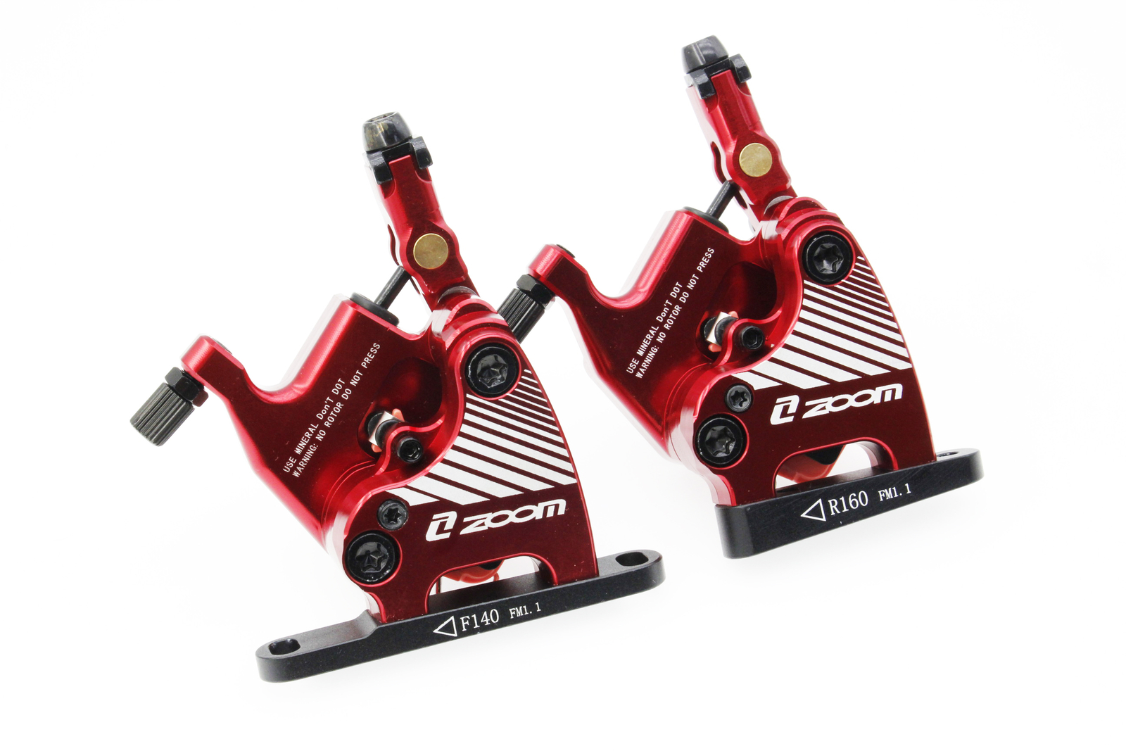 ZOOM HB110 Semi Hydraulic Flat Mount Disc Brake Caliper Set for Road Bike CX