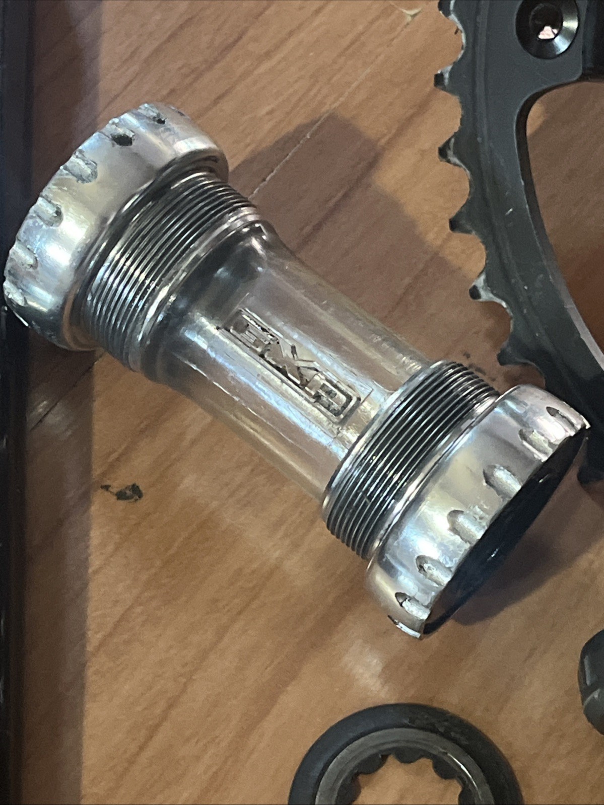 Sram Omnium Crankset Sugino 75 Ring 170mm Stainless 2 BB & All City Pedals 🔥