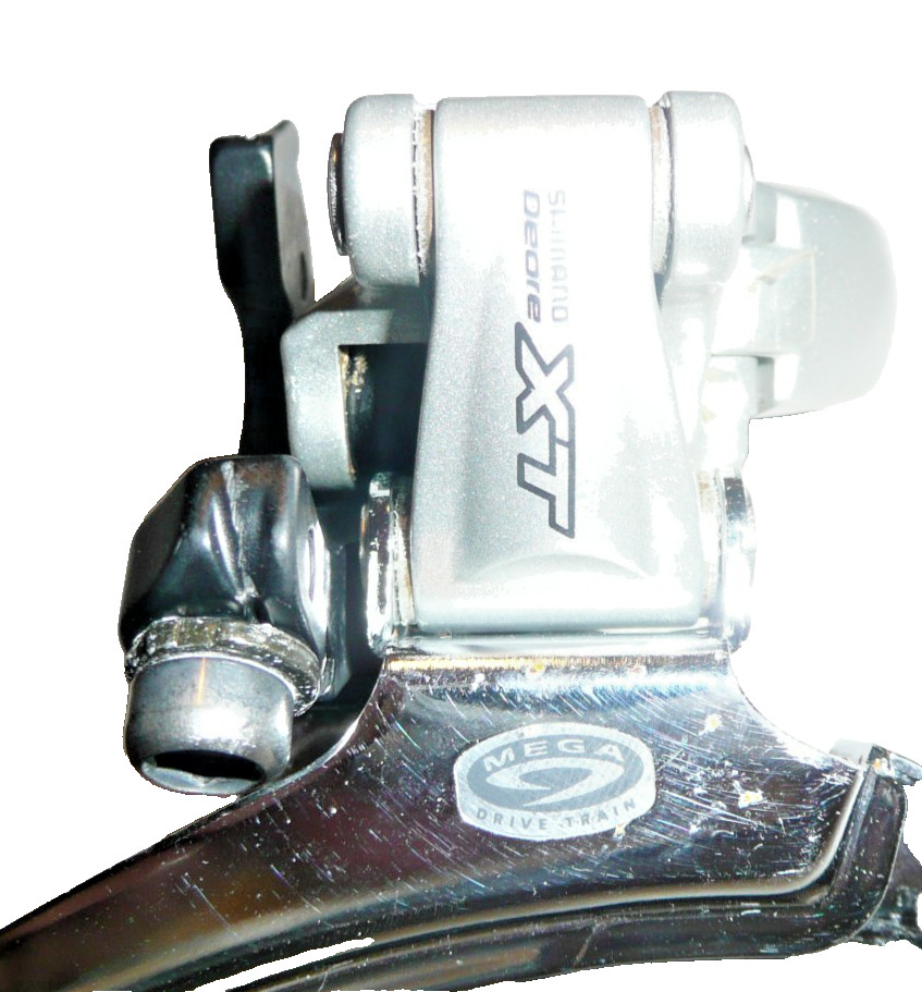 Shimano Deore XT FD-M761A Mega 9 Front Derailleur 3×9 34.9mm Clamp Dual Pull