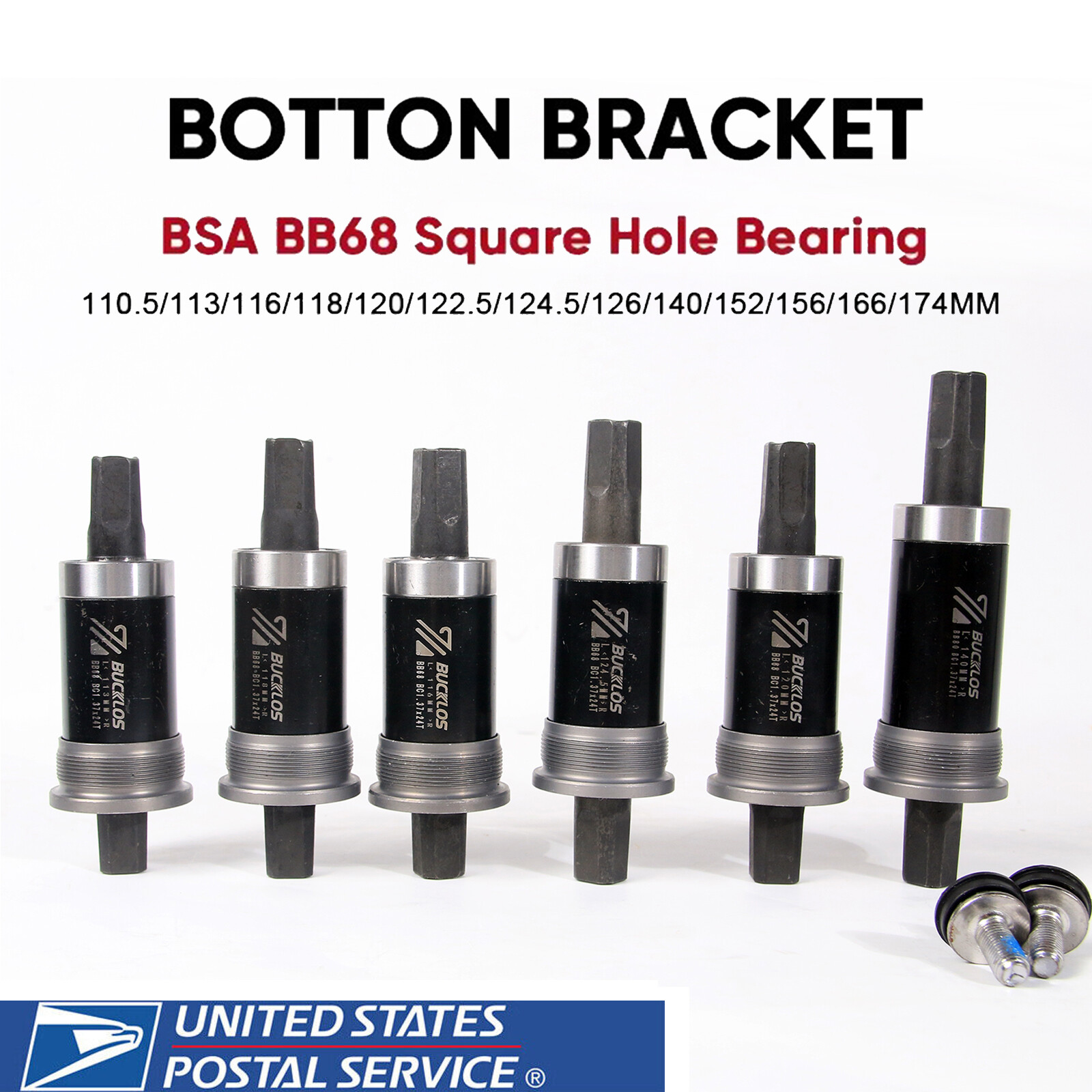 Mountain Bike Sealed Bearings Square Taper Bottom Bracket BB68 For Shimano MTB