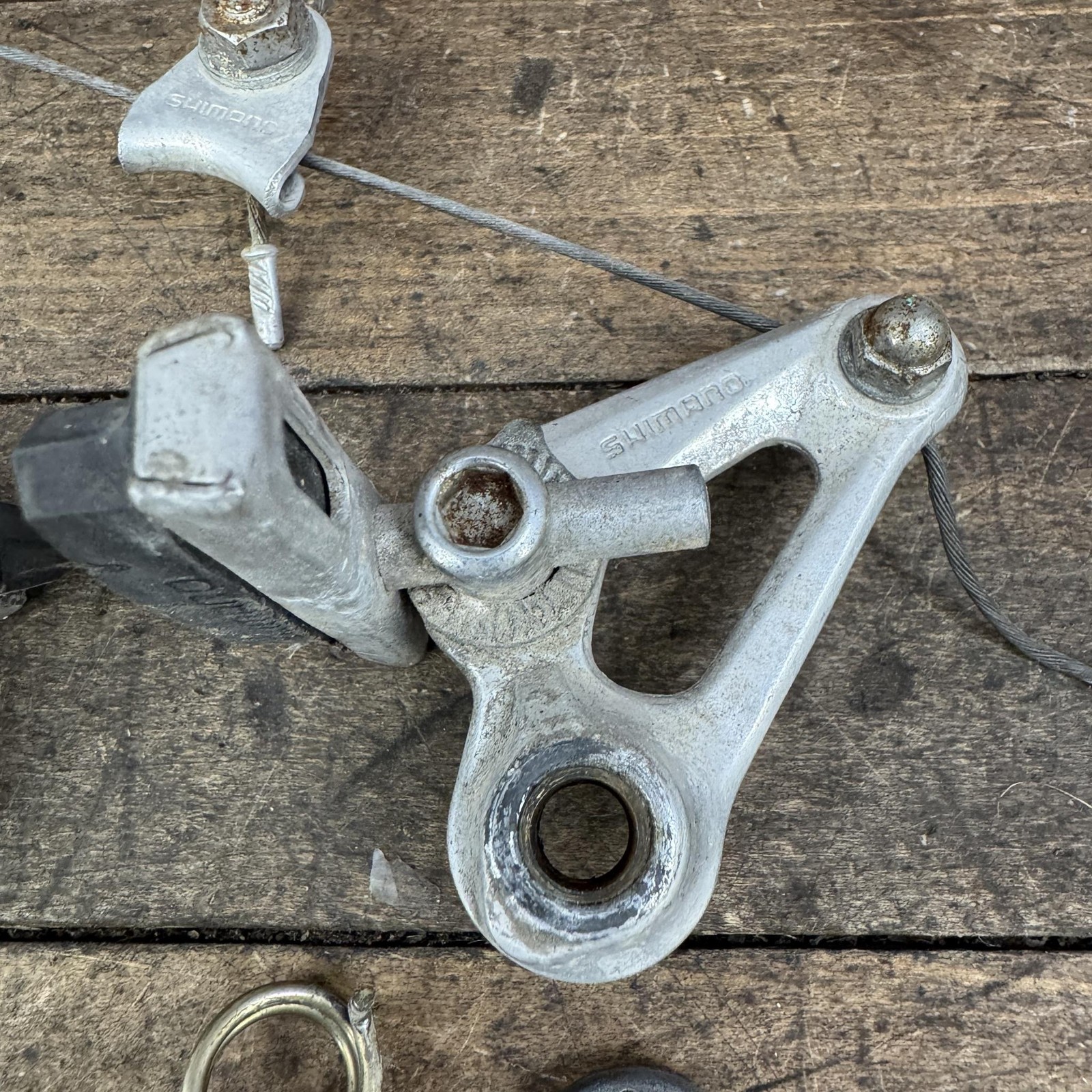 Vintage Shimano BR-AT50 Cantilever Brake Silver Single 80s MTB Cafe Japan