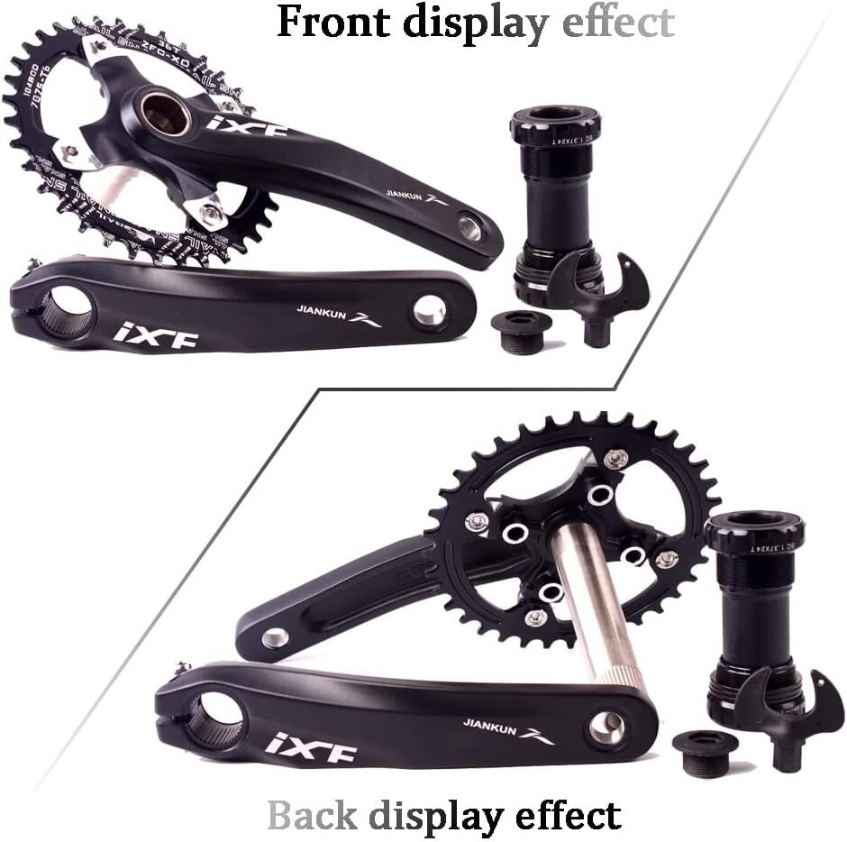 MTB Bike Crankset With BB 104BCD 32-42T Chainring 170mm Crank fit Shimano, SRAM