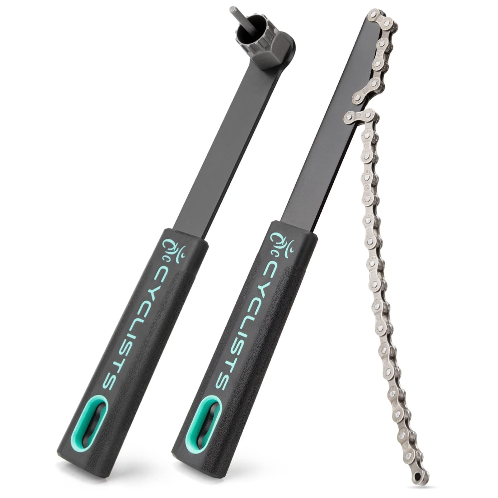 cyclists Cassette Removal Tool Sets – Chain Whip & Lock Ring Medium, Black