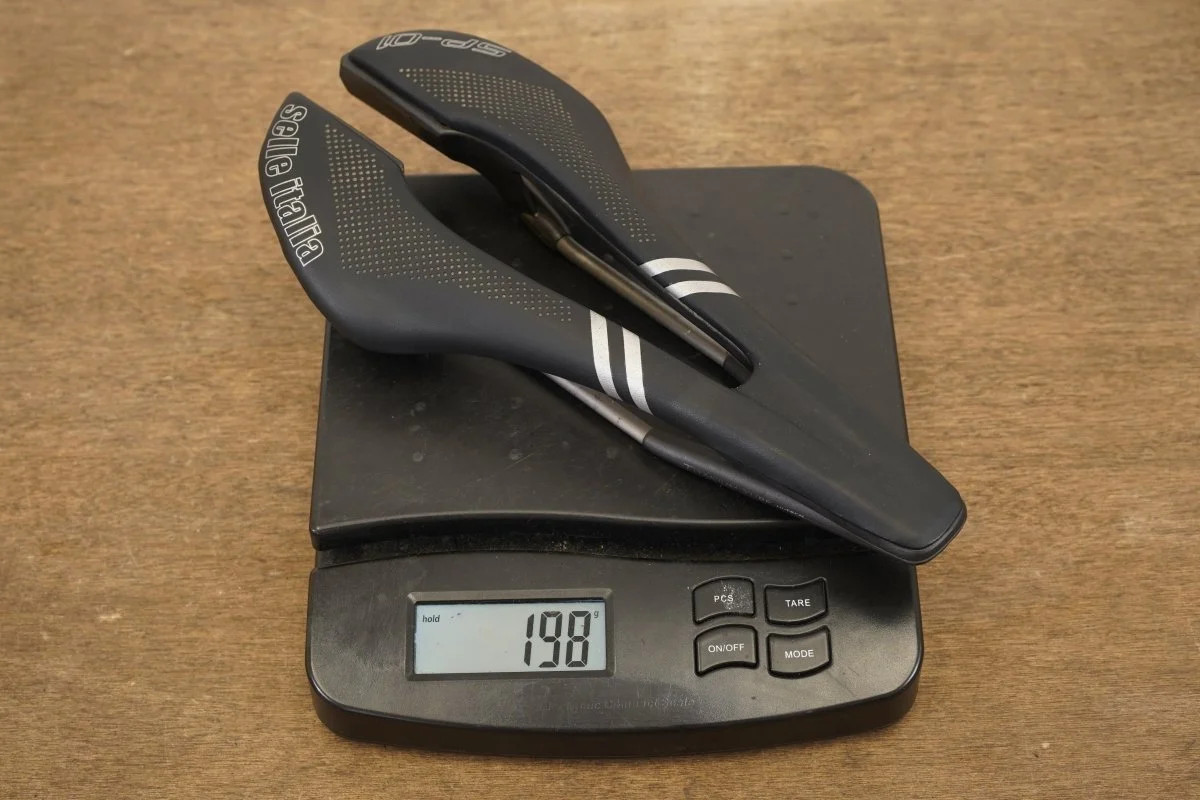 132mm Selle Italia SP-01 Superflow Titanium Rail Road Saddle 198g