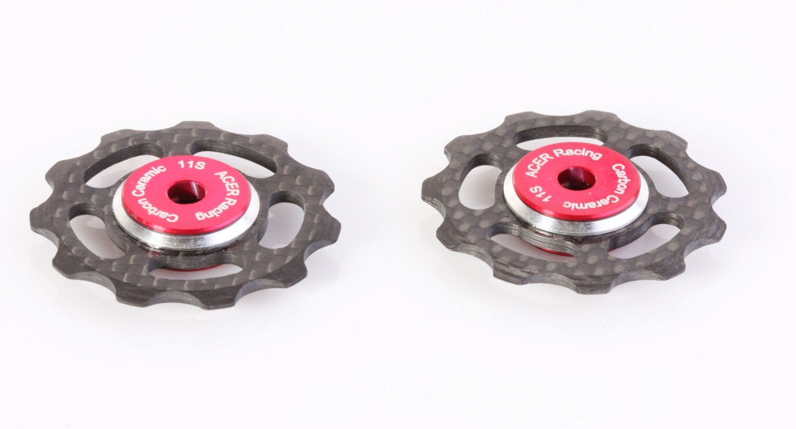 Carbon Fiber Jockey Wheels with Ceramic Bearings for Shimano & SRAM 6.5g 11speed