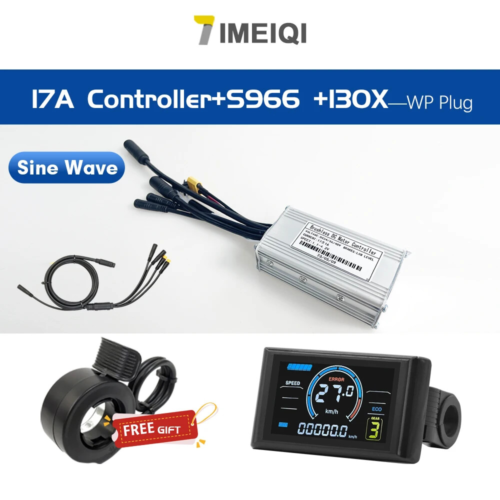 E-bike Sine Wave Waterproof Controller 17A 26A 30A for 250W-1000W Hub Motor