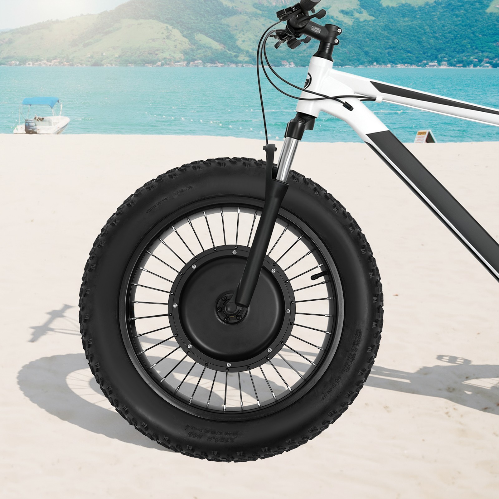 Front Wheel Bicycle Conversion Kit,20″ Front Wheel Bicycle Conversion Kit, Motor