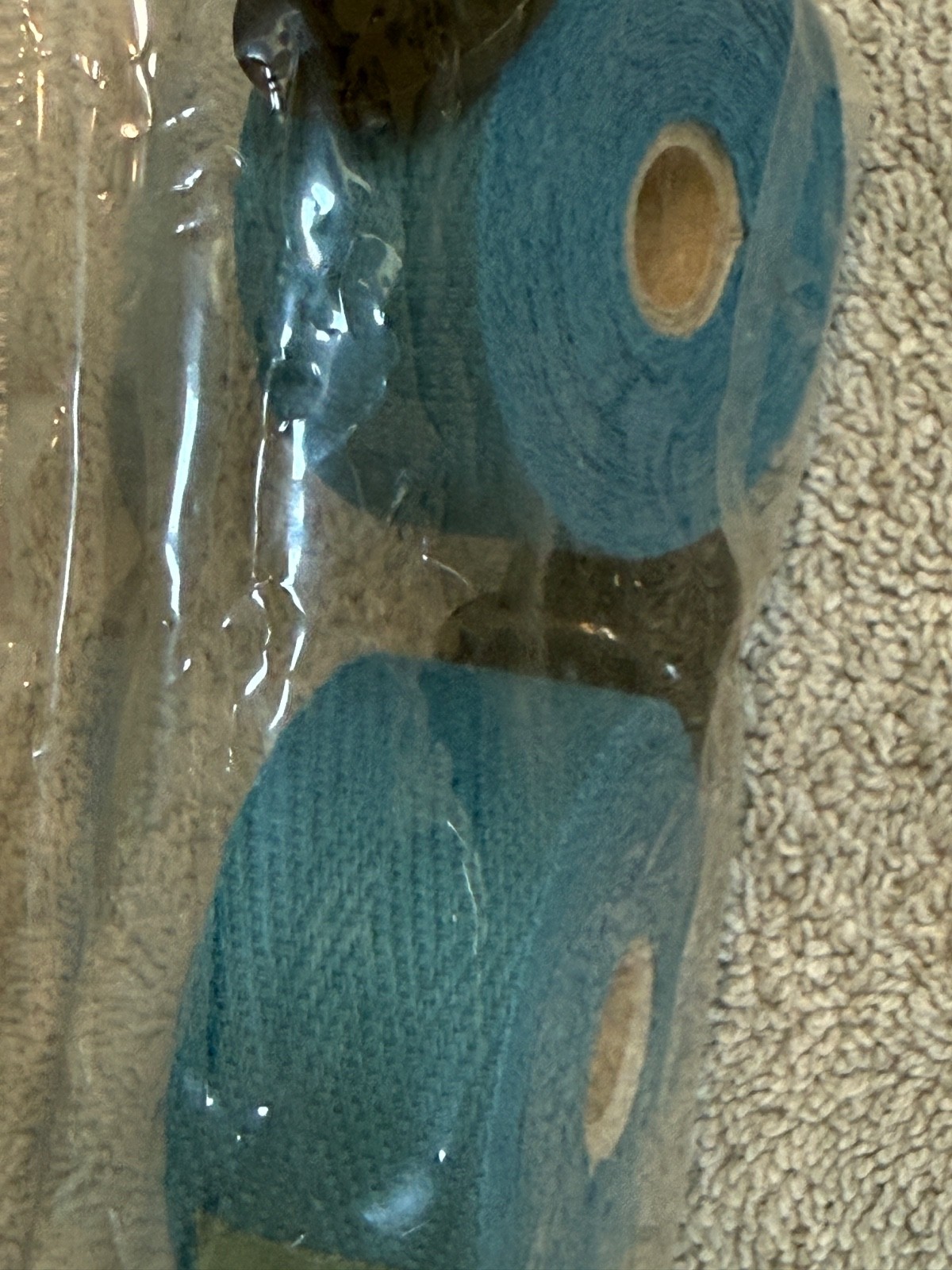Viva Cycle Blue Cotton Handlebar Tape and bar end plugs from Japan [cac]