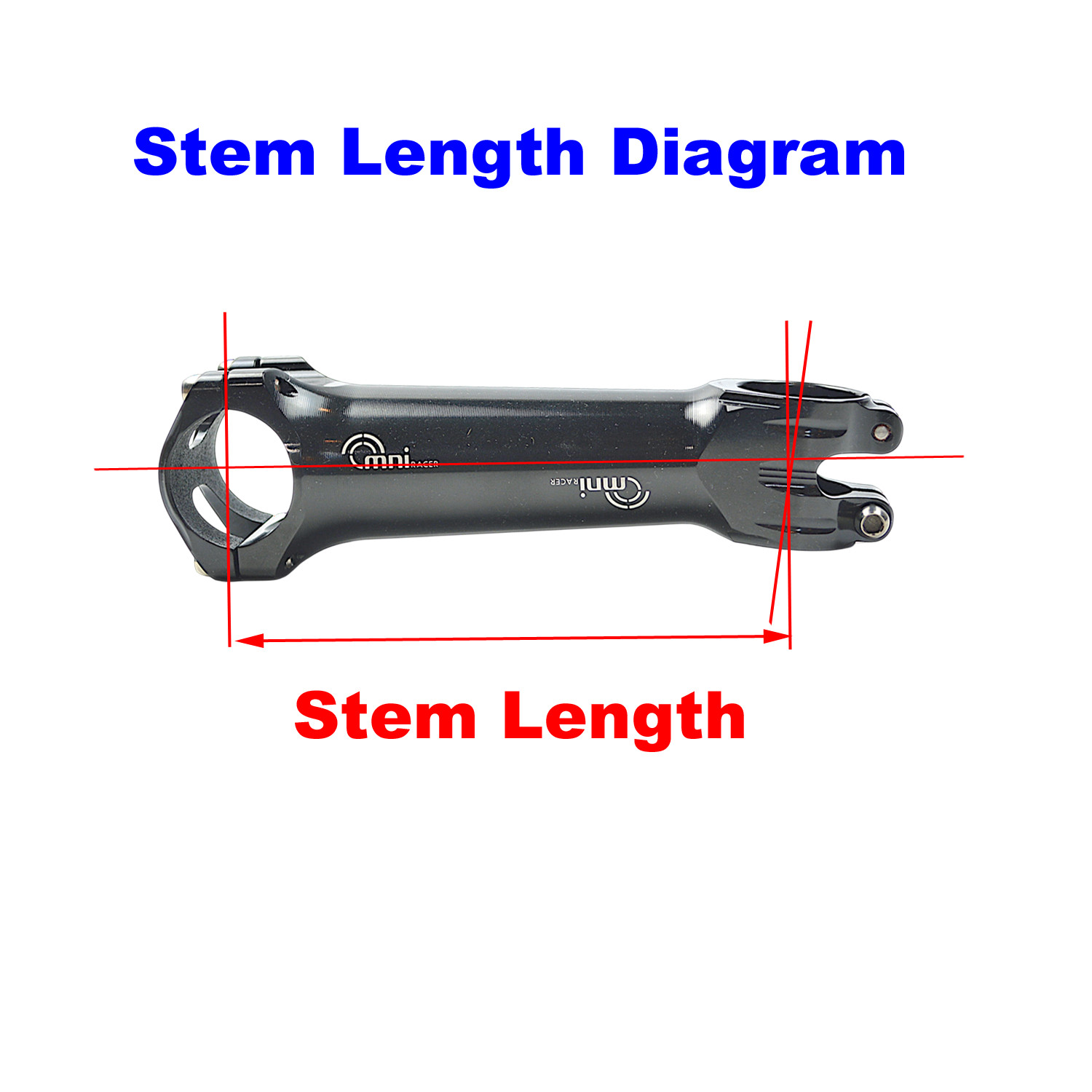 OMNI Racer WORLDS LIGHTEST RACE-Lite Handlebar Stem & Ti Bolts 31.8mm BLACK