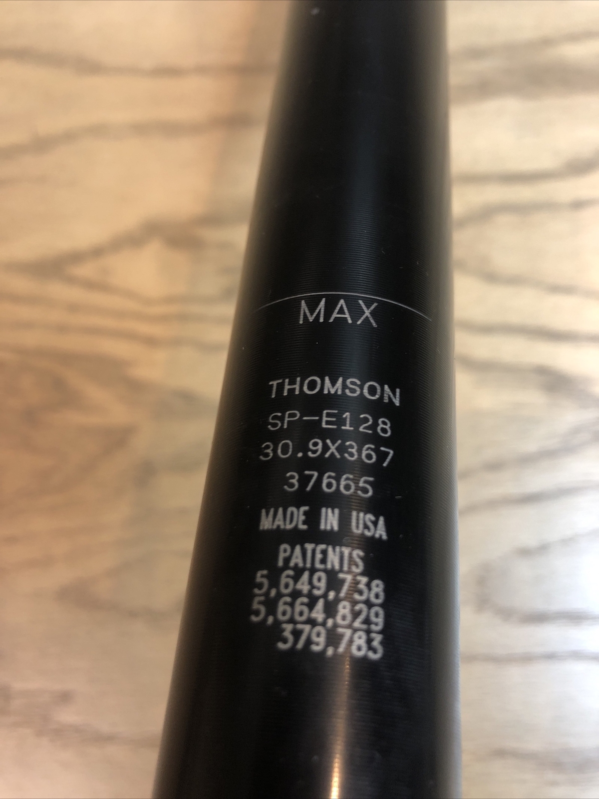 Thomson Elite Seatpost 30.9mm x 367mm Black SP-E128