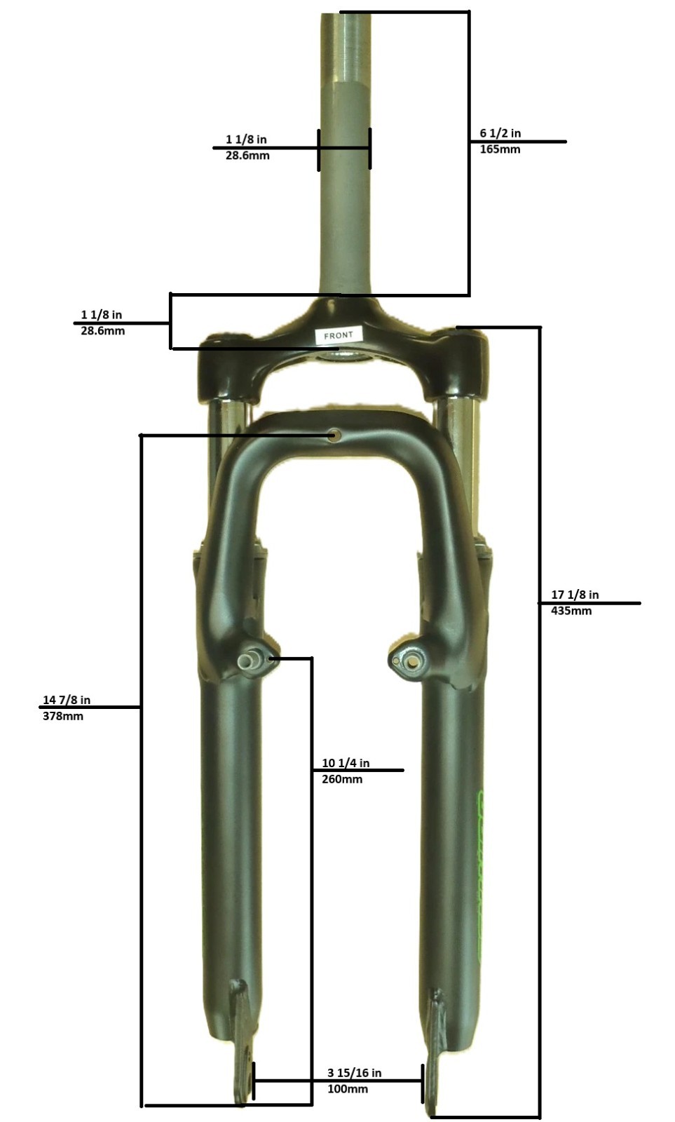 SCHWINN 26″ MOUNTAIN MATTE BLACK SUSPENSION FORK BIKE PARTS 430-2