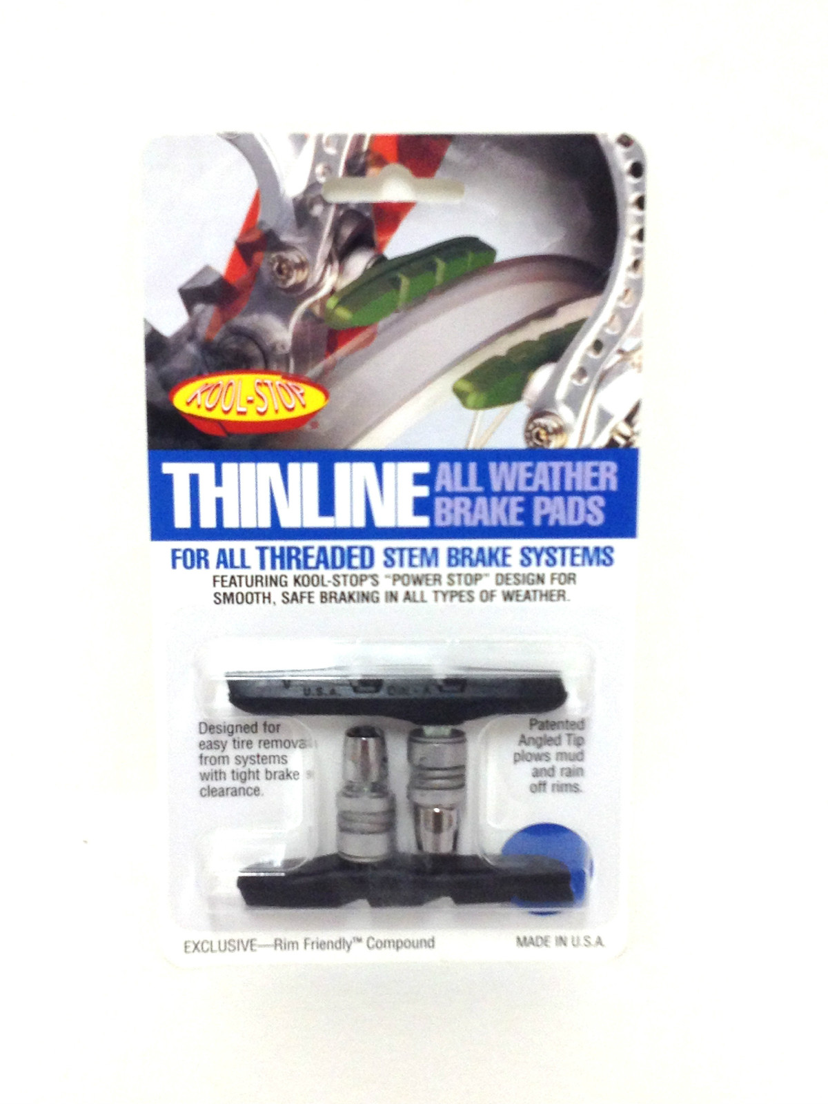 KOOL-STOP THINLINE MOUNTAIN BIKE V BRAKE SHOES PADS NEW