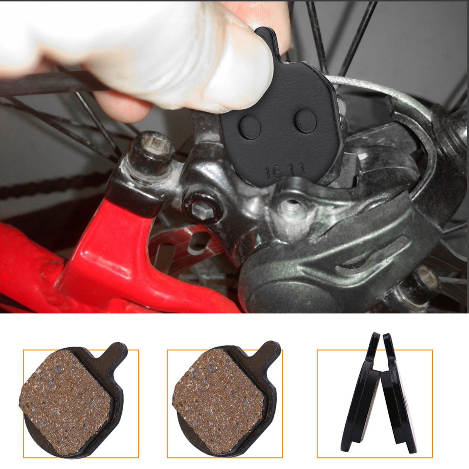 4 Pairs Mountain Bike Metallic Disc Brake Pads For Hayes Sole MX2/3/4/5 QWKB