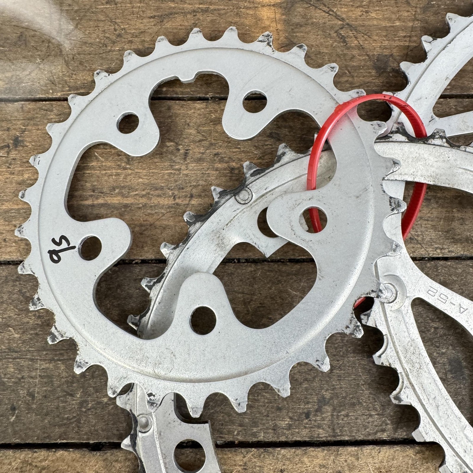 Vintage Shimano SG 52/42/30T Chainring Set 130 74 BCD 9 Speed Road Bike Aluminum