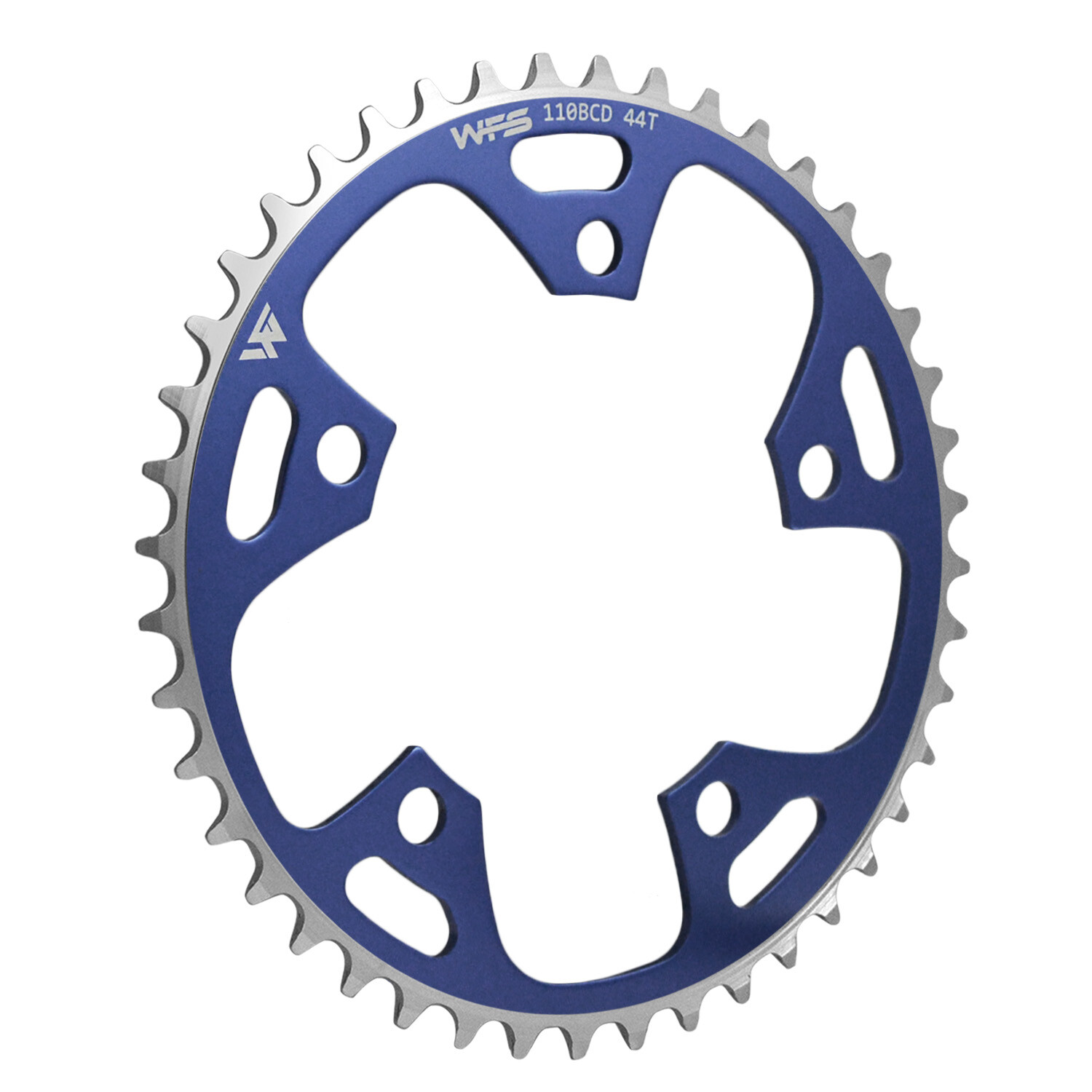 WFS Pulsar Chainring 44T 1/8″ 110mm Old School BMX Single Speed Fixie ,GrayxBlue