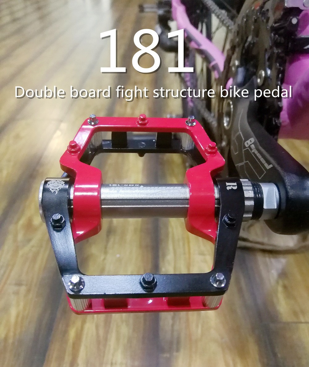 Road MTB Mountain Bike Bicycle Pedal 3 Bearing Aluminum Alloy Flat Pedals USA