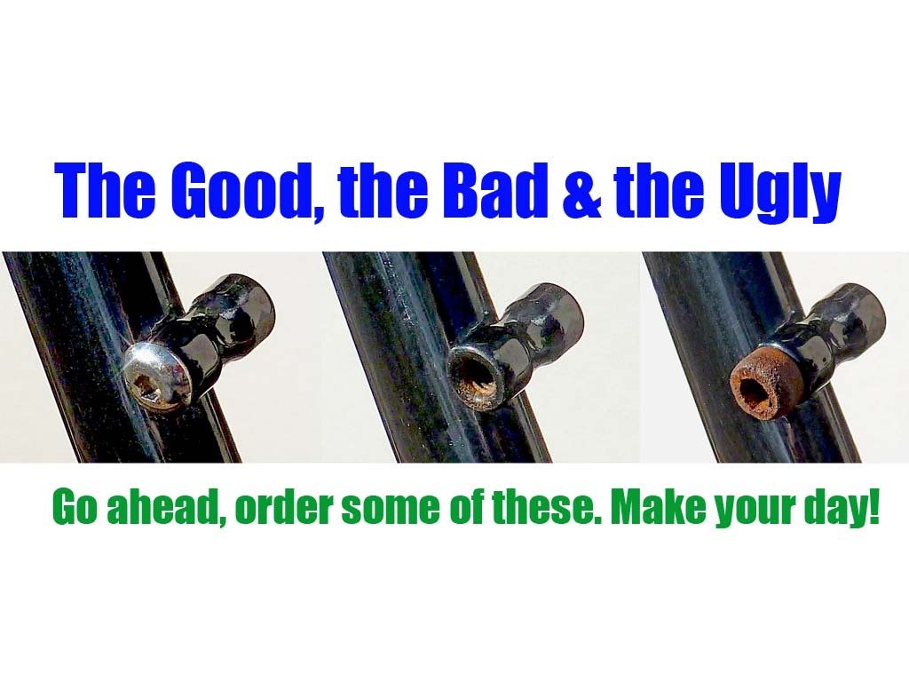 Bicycle Dress Up Screws – Fills Empty Holes In Bicycle Frame • No Rust Stainless