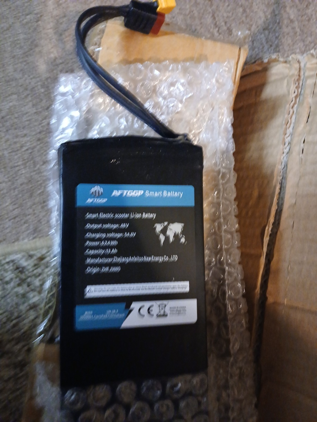 Aftggp Smart Battery 48v 624wh 13 Ah For Ebike Or E Scooter Brand New Vipcoo Vs1
