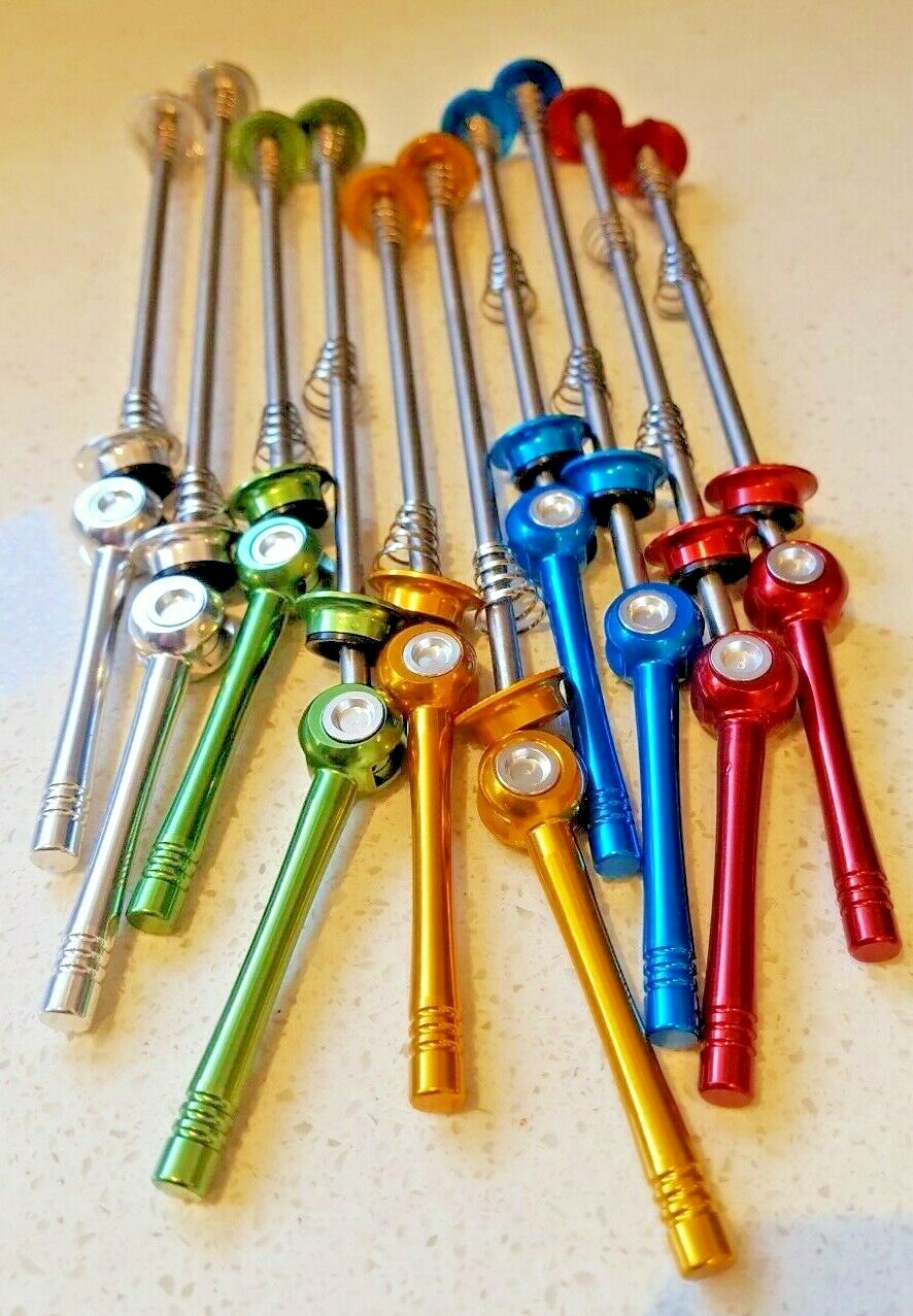 SKEWERS, Titanium & Alloy, «AEROZINE» 45 g, a pair, Quality, Strong & SILV Anod.
