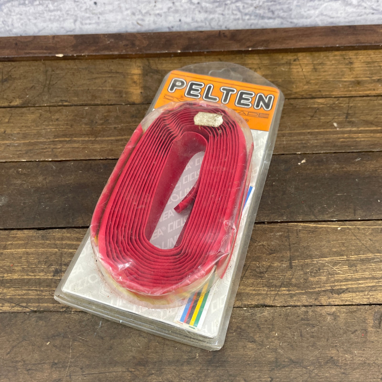 Vintage Ciclolinea Pelten Handlebar Tape Red NOS 80s Road Bike Ribbon Drop Bar