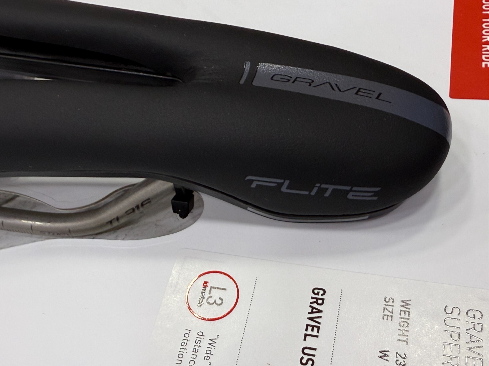 Selle Italia Flite Boost Gravel L3 TI316 Superflow Saddle (Black)