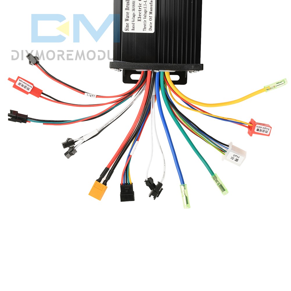 36V 48V 64V 40/30/20A Sine Wave Brushless Motor Controller for Electric Bicycle